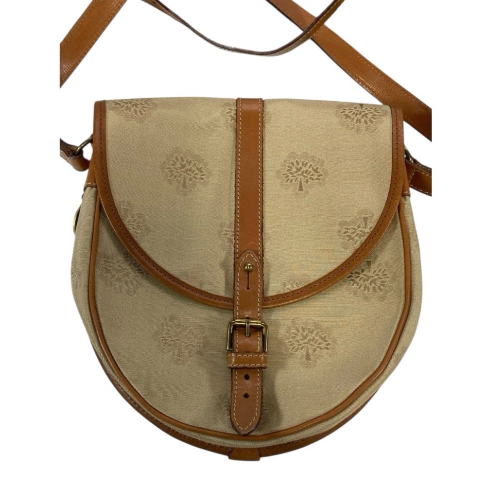 RARE Mulberry Vintage Authentic Beige and Brown Crossbody Bag - Picture 2 of 6